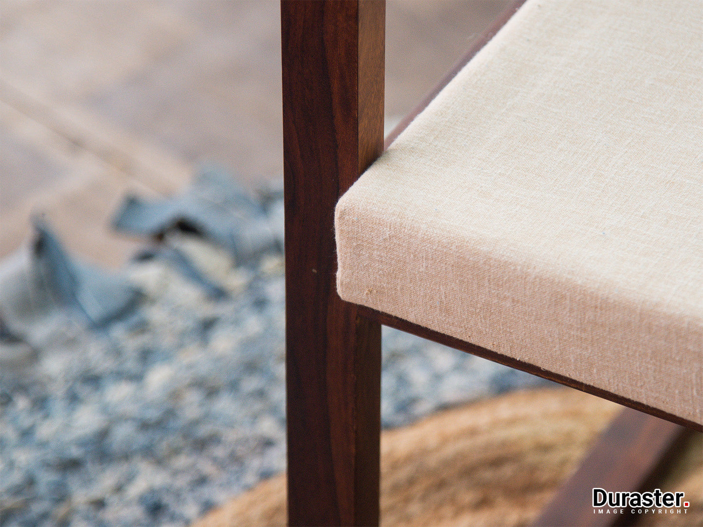 Dudi Furniture Ummed Modern Sheesham Wood Arm Chair