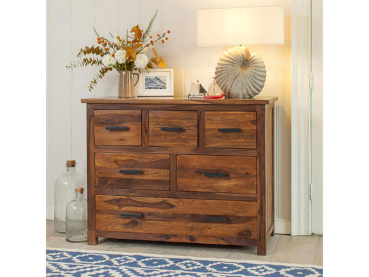 Dudi Furniture Mehran Contemporary Sheesham Wood Chest of Drawers