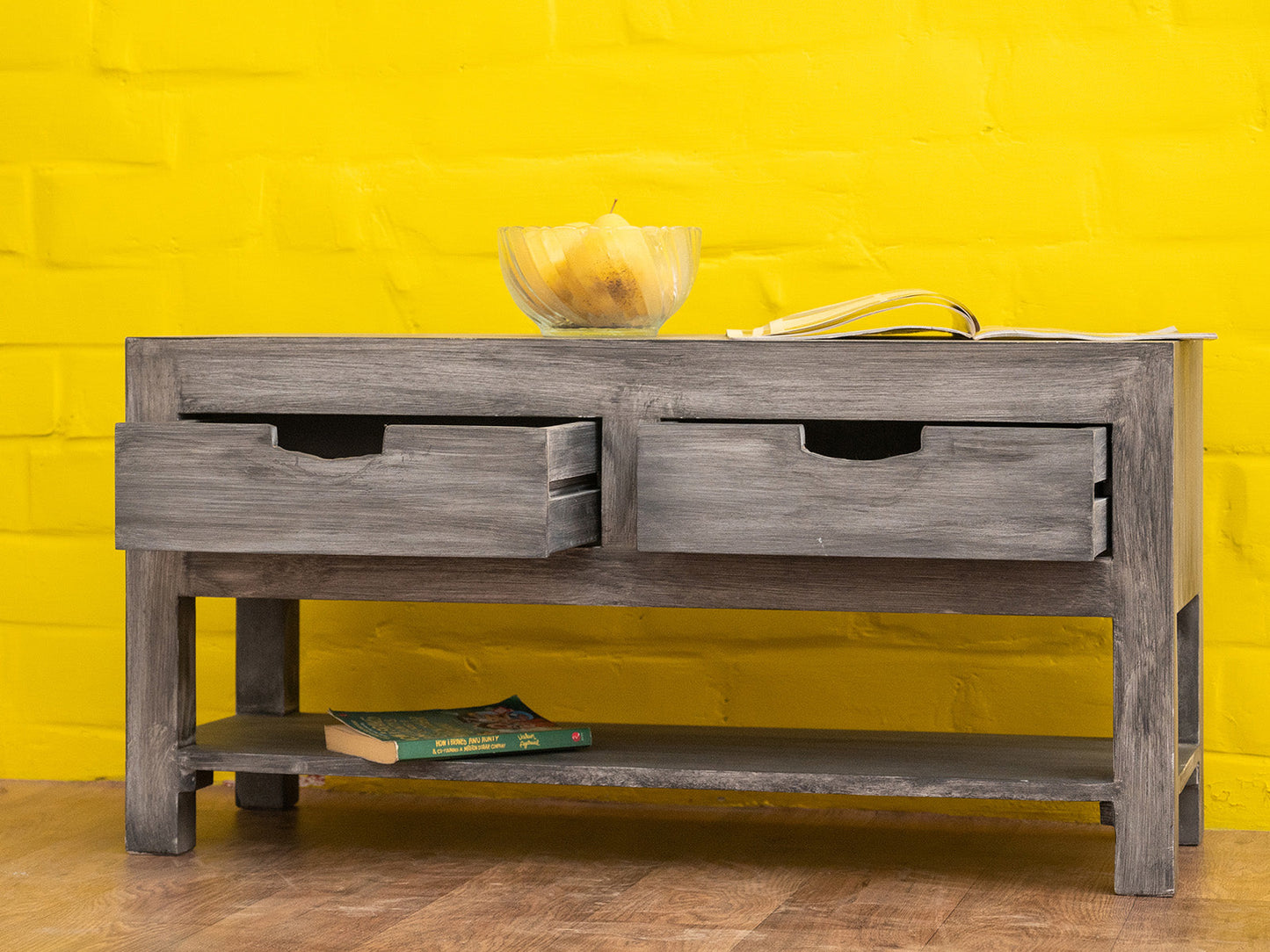 Dudi Furniture Goa Wooden Side Table with Drawer