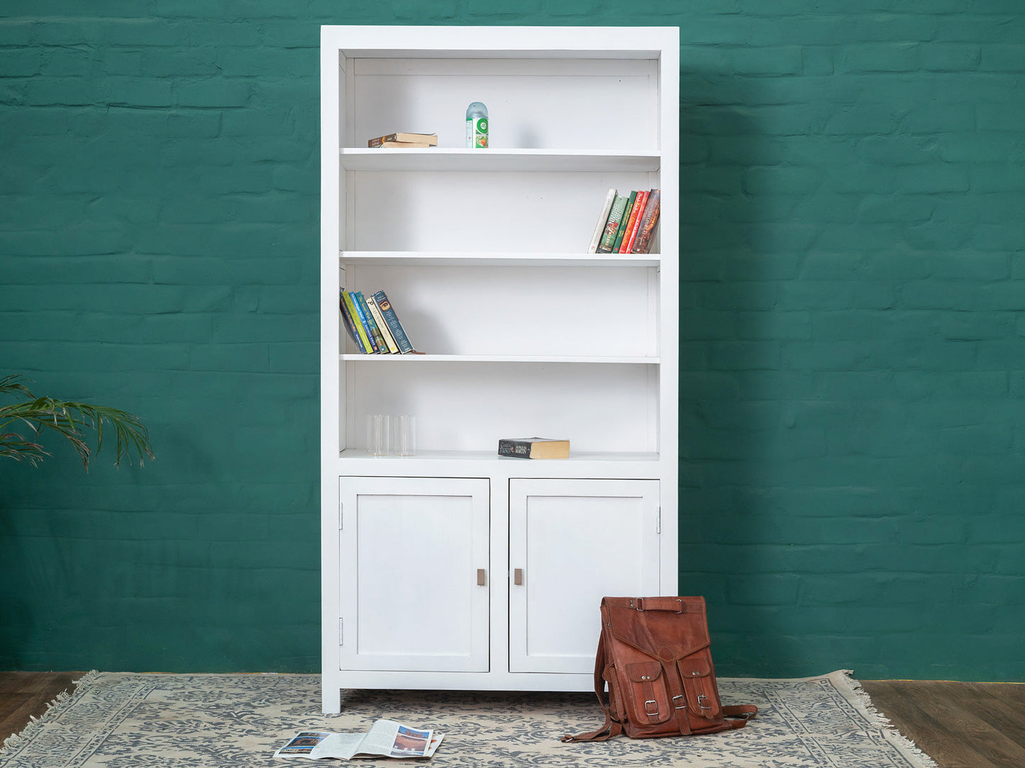 Dudi Furniture Novo Premium Solid Mango Wood Book Shelf