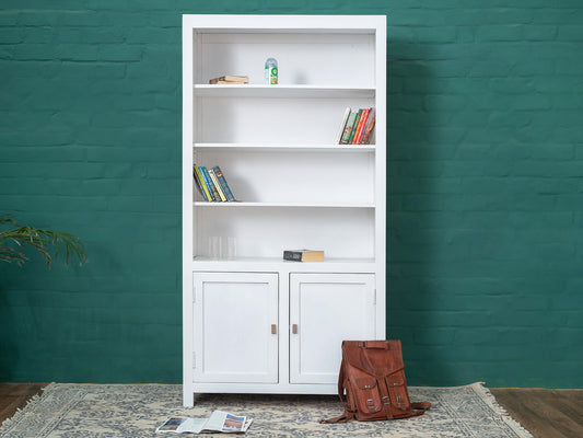 Dudi Furniture Novo Premium Solid Mango Wood Book Shelf