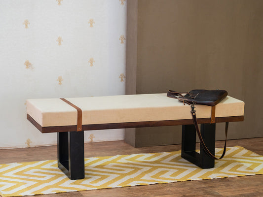 Dudi Furniture Verge Living Room Bench with Iron Frame