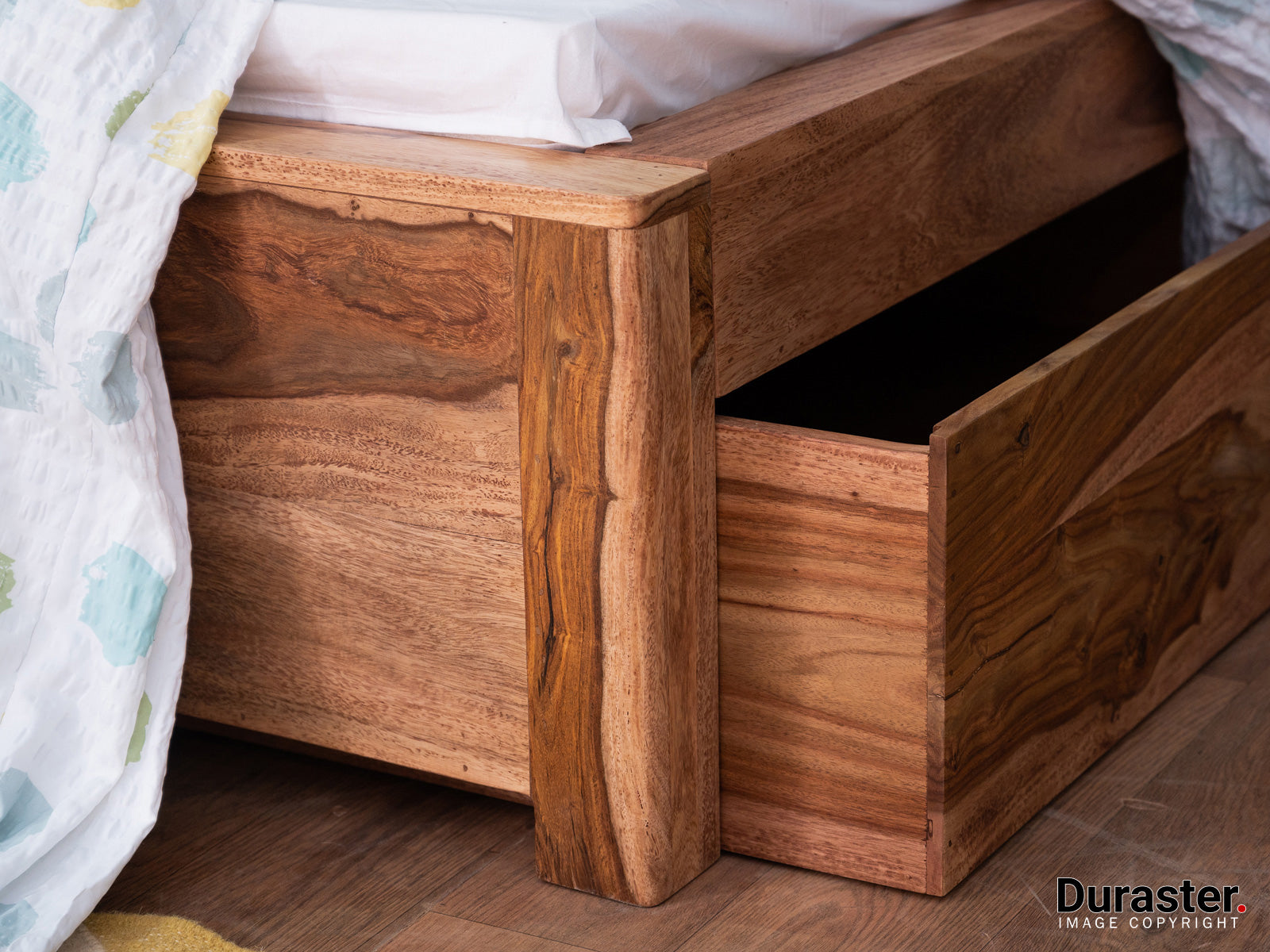 Dudi Furniture Hawkin Solid Wood Canopy Poster King Size Bed with