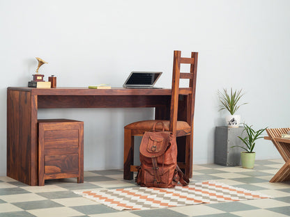 Dudi Furniture Ummed Solid Sheesham wood Study Desk with Storage