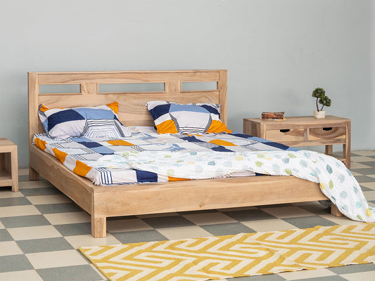 Dudi Furniture Novo Premium Solid Sheesham wood Elegant King Size Bed