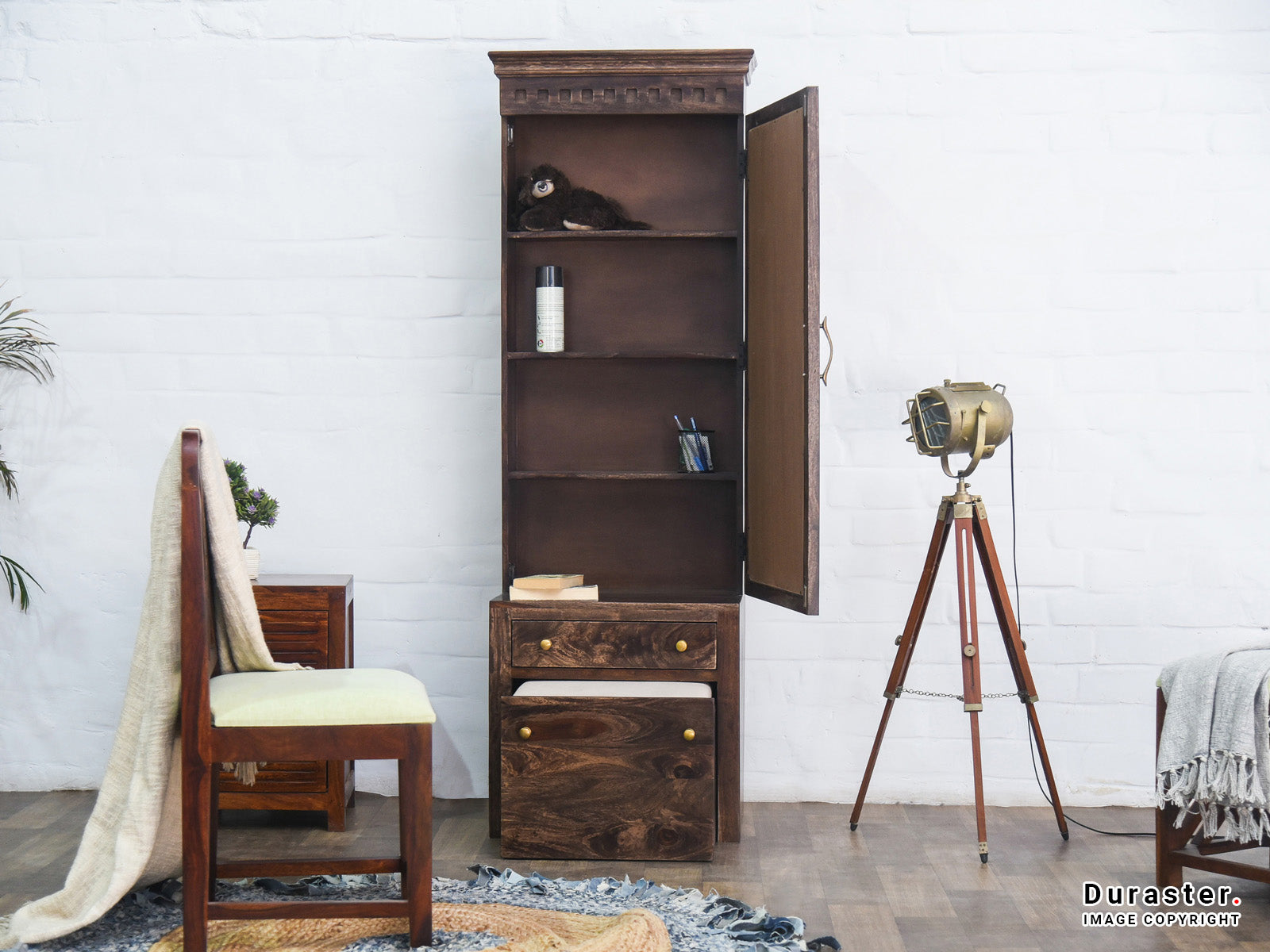 Dudi Furniture Gangaur Solid Wood Dressing Table