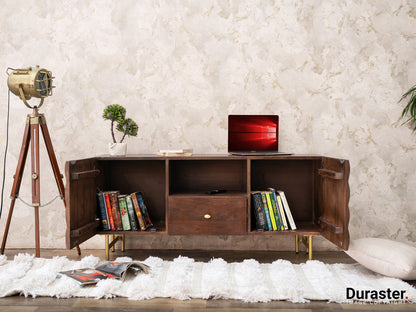 Dudi Furniture El Monte Mango Wood TV Unit