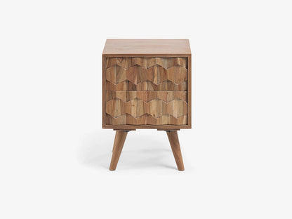 Dudi Furniture Riverrun Bed Side Table Acacia wood