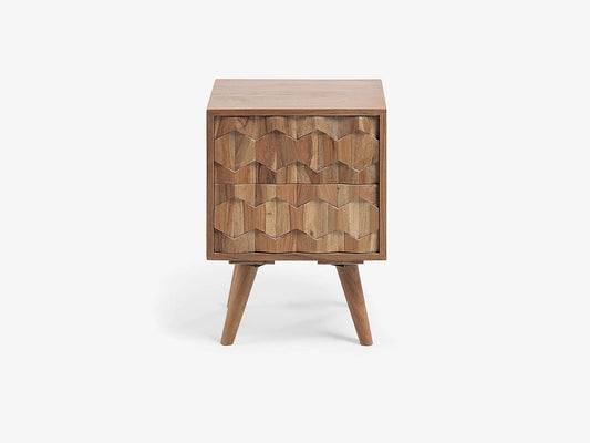 Dudi Furniture Riverrun Bed Side Table Acacia wood