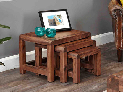 Dudi Furniture Arthur Wooden Nesting Side Tables