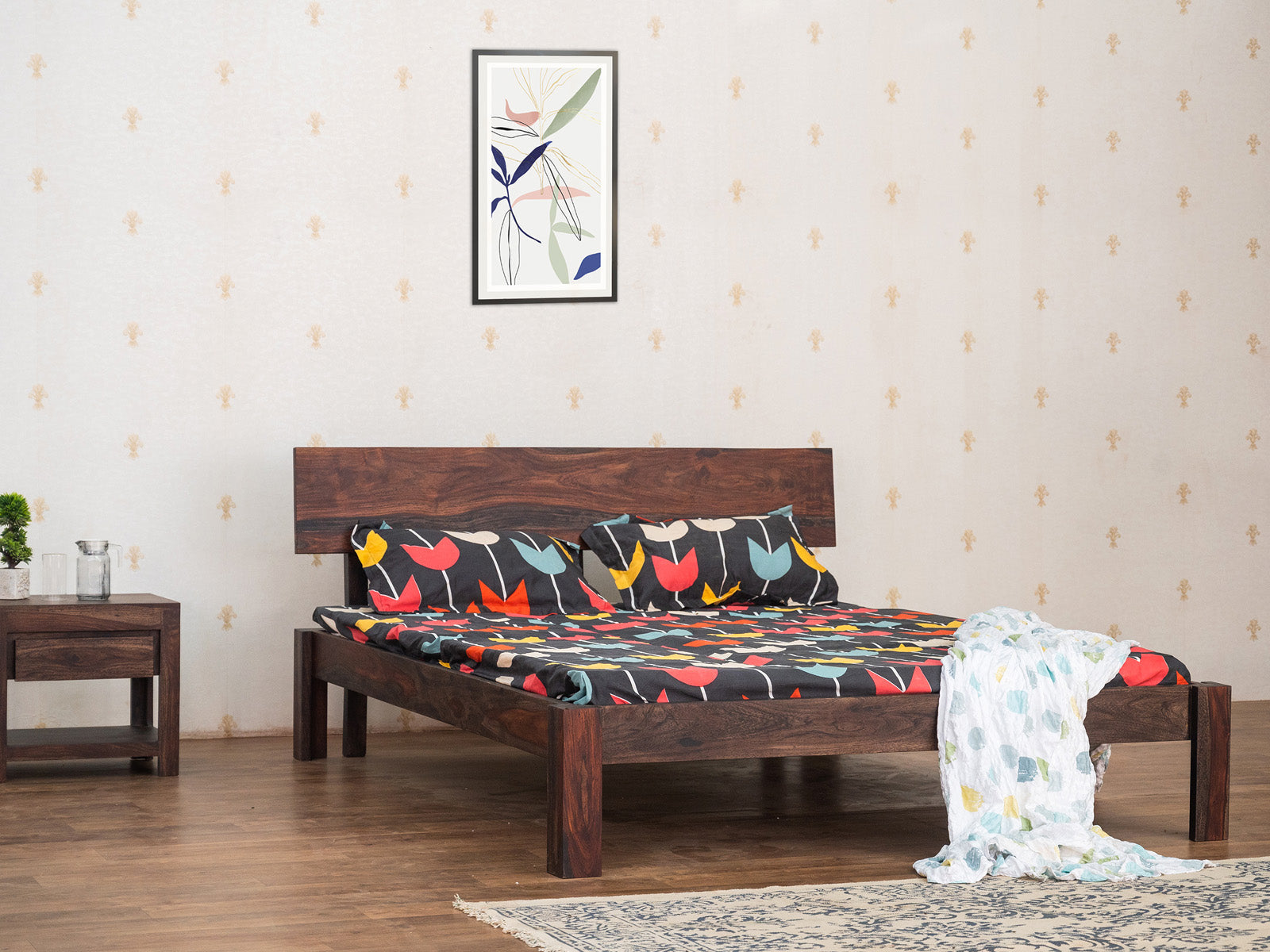 Dudi Furniture Marvel Wooden Queen Size Bed