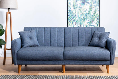 Dudi Furniture Daisy Three Seater Navy Blue