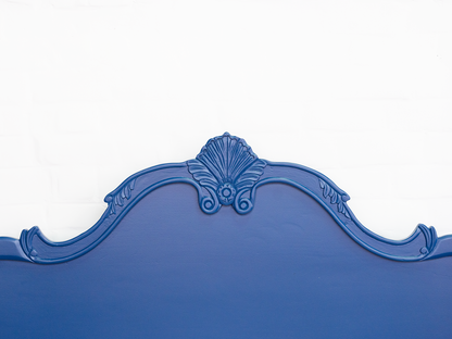 Dudi Furniture Florida Acacia Wood Poster Bed (Egyptian Blue)