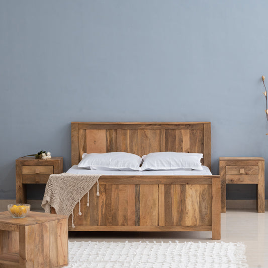 Dudi Furniture Misa Mango Wood King Size Bed