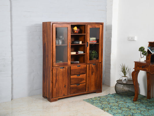 Dudi Furniture Ummed Solid Sheesham Wood Cabinet