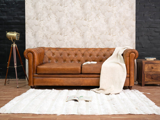 Dudi Furniture Chesterfield Traditional Three Seater Sofas