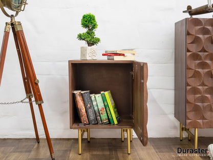 Dudi Furniture El Monte Mango Wood Bedside Table