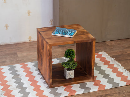 Dudi Furniture Ummed Modern Sheesham Wood Cube