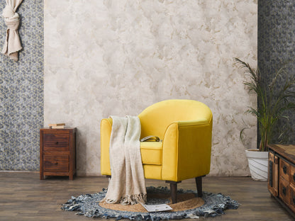 Dudi Furniture Kayra Upholstered Armchair Yellow