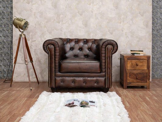 Dudi Furniture Chesterfield Traditional One Seater Sofas