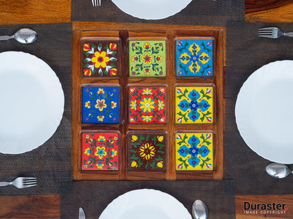 Dudi Furniture Terrazzo Modern Dining Table Set 4 Seater