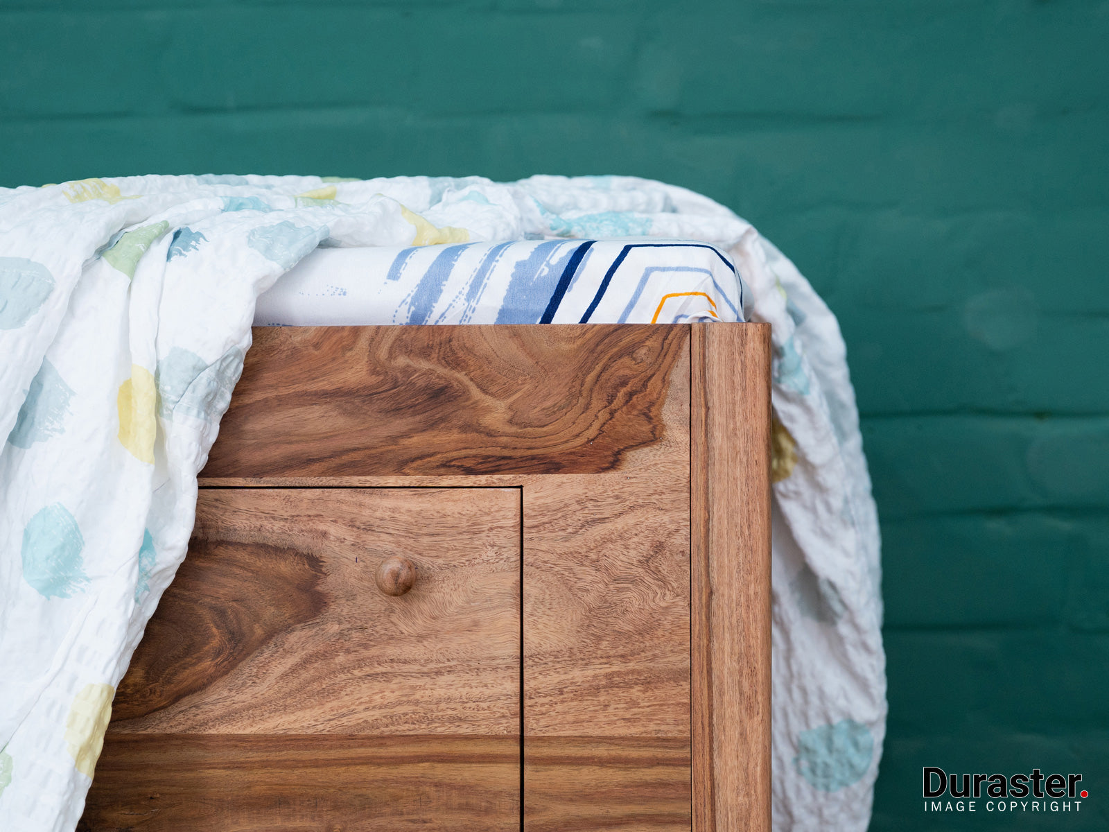 Dudi Furniture Hawkin Solid Wood Diwan Bed with Storage