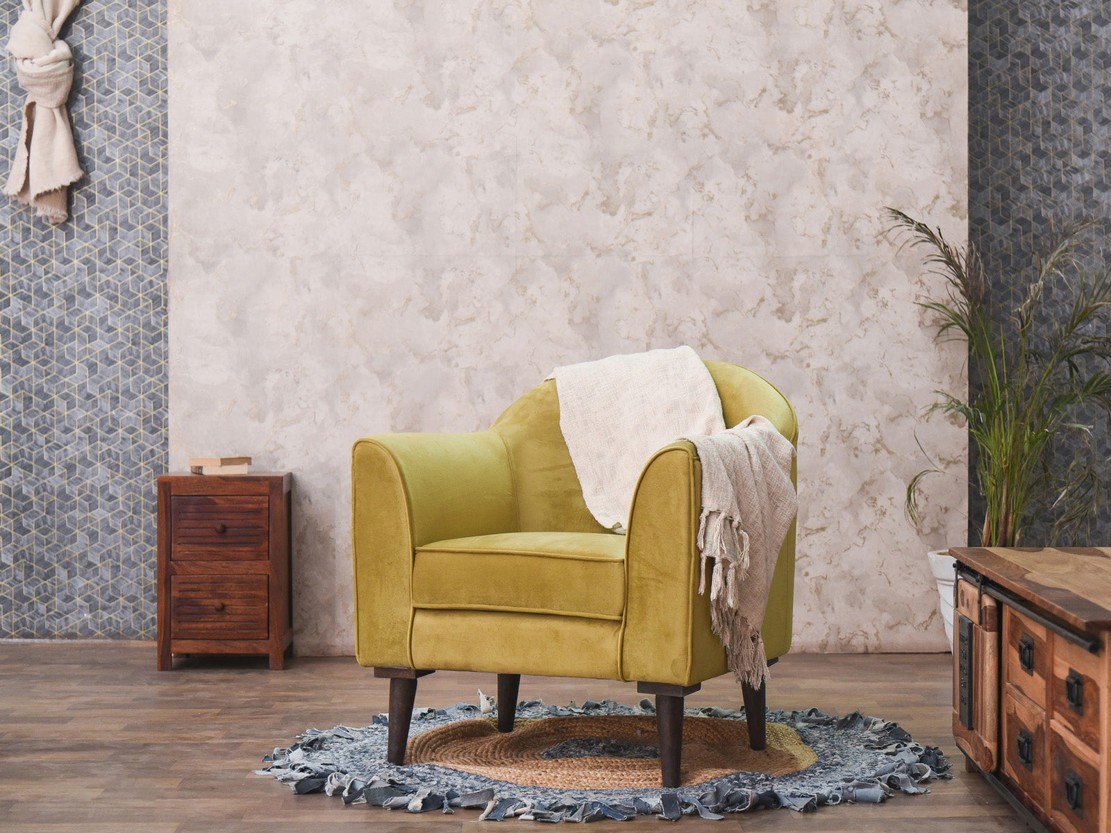 Dudi Furniture Kayra Upholstered Armchair