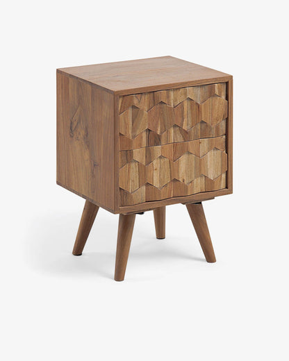 Dudi Furniture Riverrun Bed Side Table Acacia wood