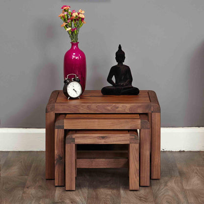 Dudi Furniture Arthur Wooden Nesting Side Tables