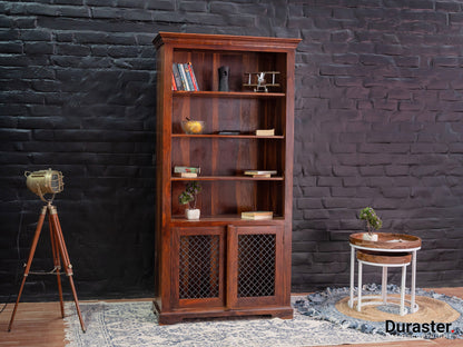 Dudi Furniture Ummed Large Sheesham Wood Book Shelf