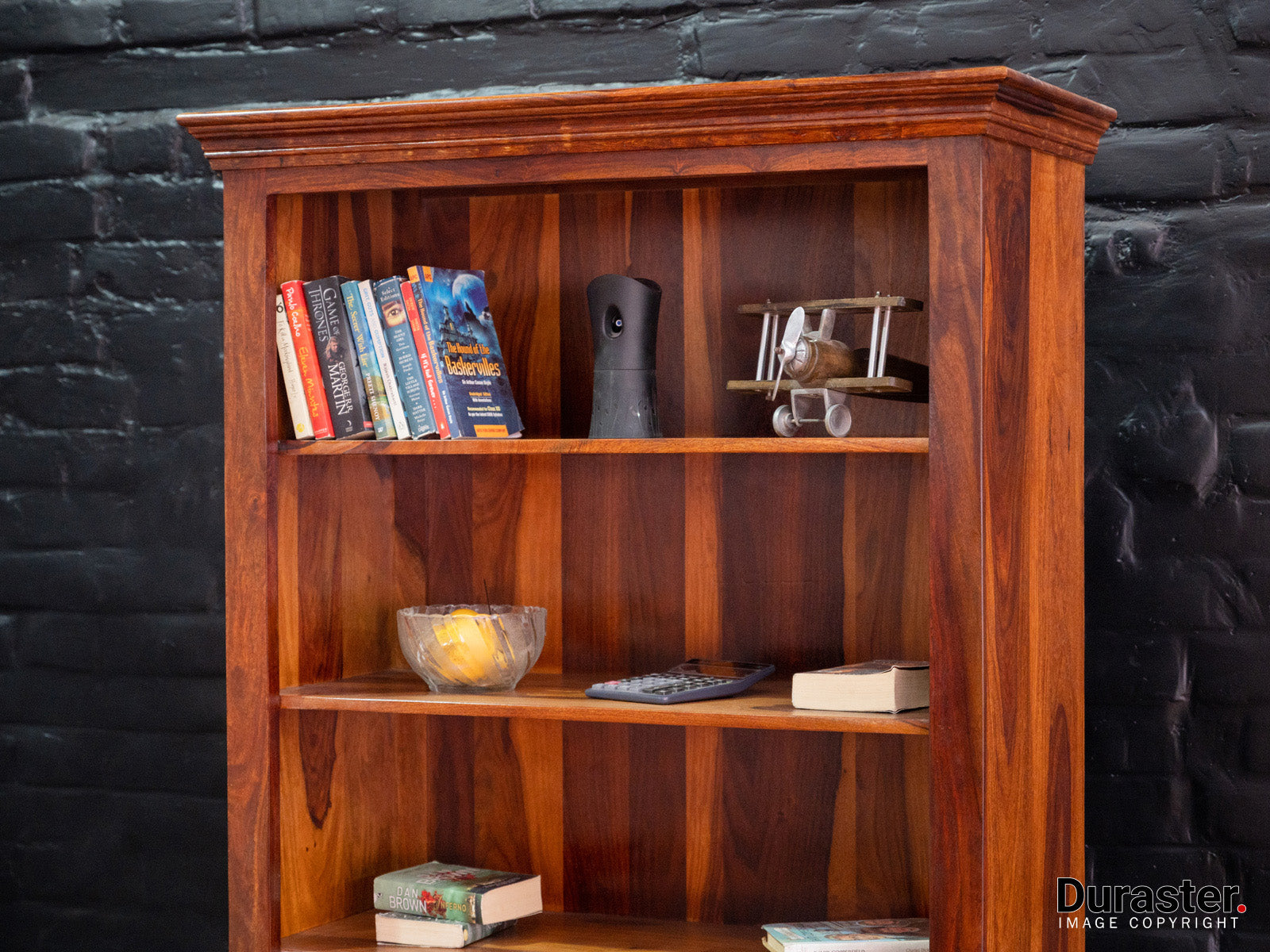 Dudi Furniture Ummed Large Sheesham Wood Book Shelf