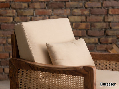 Dudi Furniture New York Modern Single Seater Wooden Sofa
