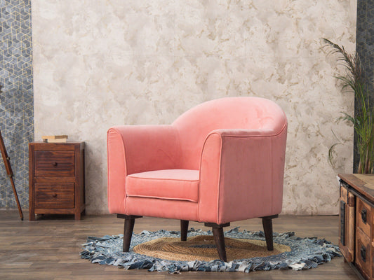 Dudi Furniture Kayra Upholstered Armchair Pink