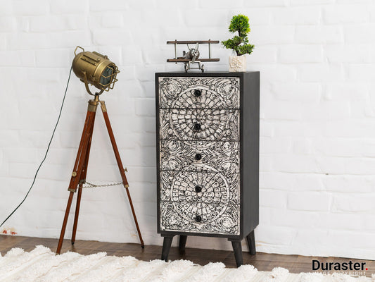 Dudi Furniture Ellora Wooden Chest Of Drawers