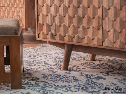 Dudi Furniture Diamond Wooden Sideboard Cabinet