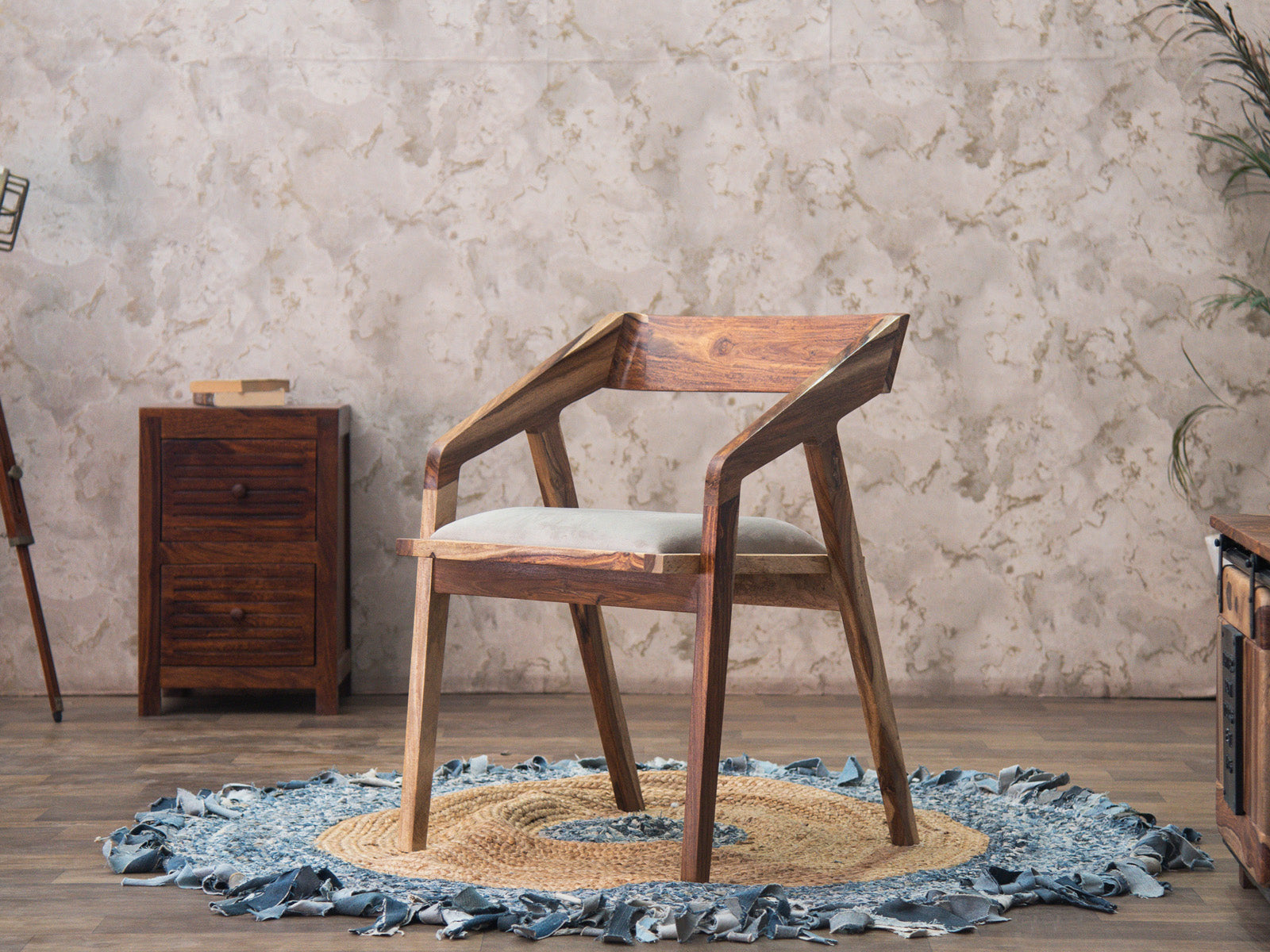 Dudi Furniture Nature Wooden Armchair