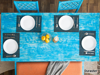 Dudi Furniture Florida Wood Dining Table Set 6 Seater