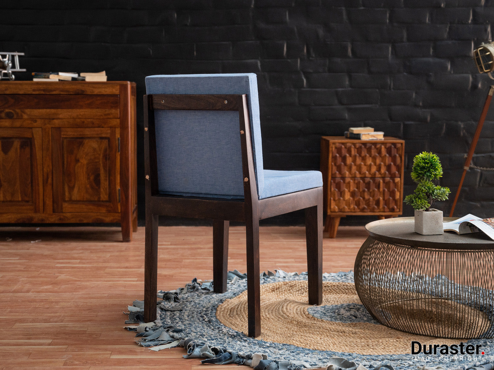 Dudi Furniture Gangaur Solid Sheesham Wood Dining Chair