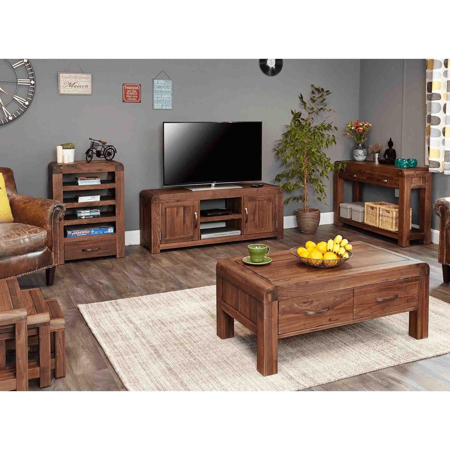 Dudi Furniture Arthur Wooden TV Unit Cabinet