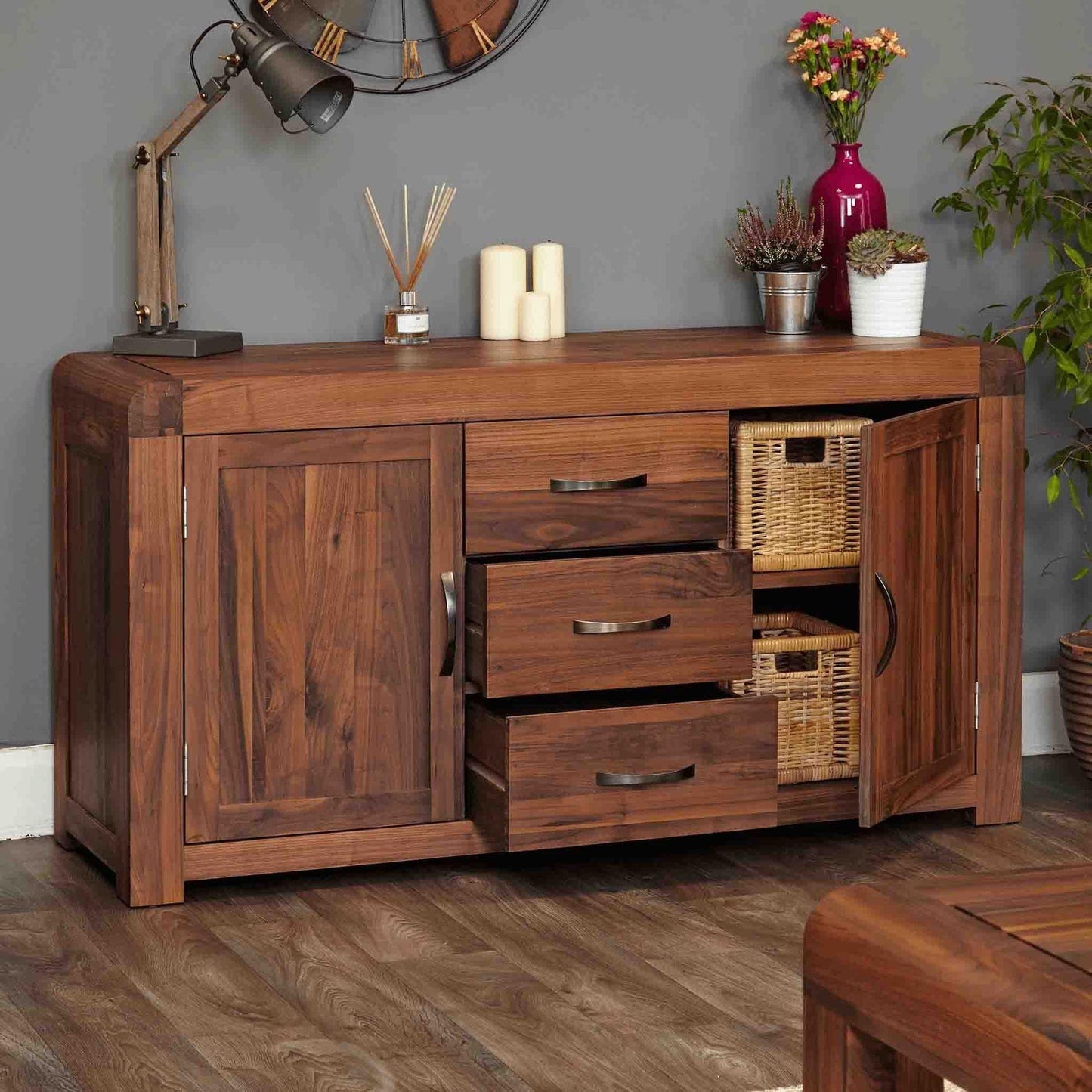 Dudi Furniture Arthur Wood Sideboard Cabinet