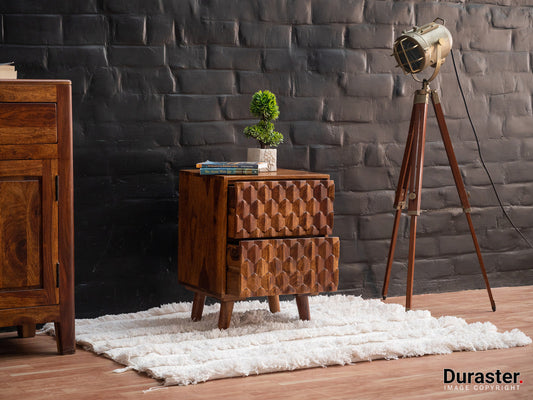 Dudi Furniture Diamond Modern Bedside Table with Drawer