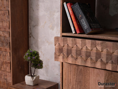 Dudi Furniture Diamond Vintage Wooden Bookshelf