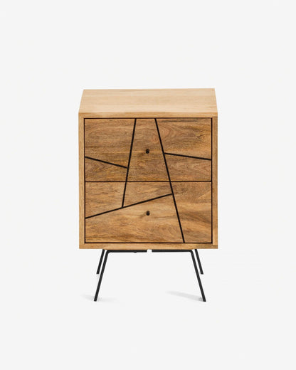 Dudi Furniture Mosaix Bed Side Table Mango Wood