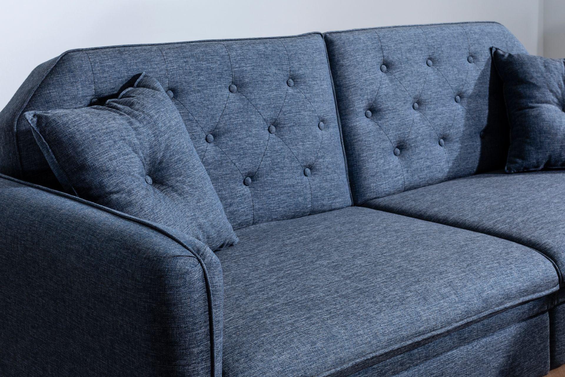 Dudi Furniture Daisy Two Seater Navy Blue