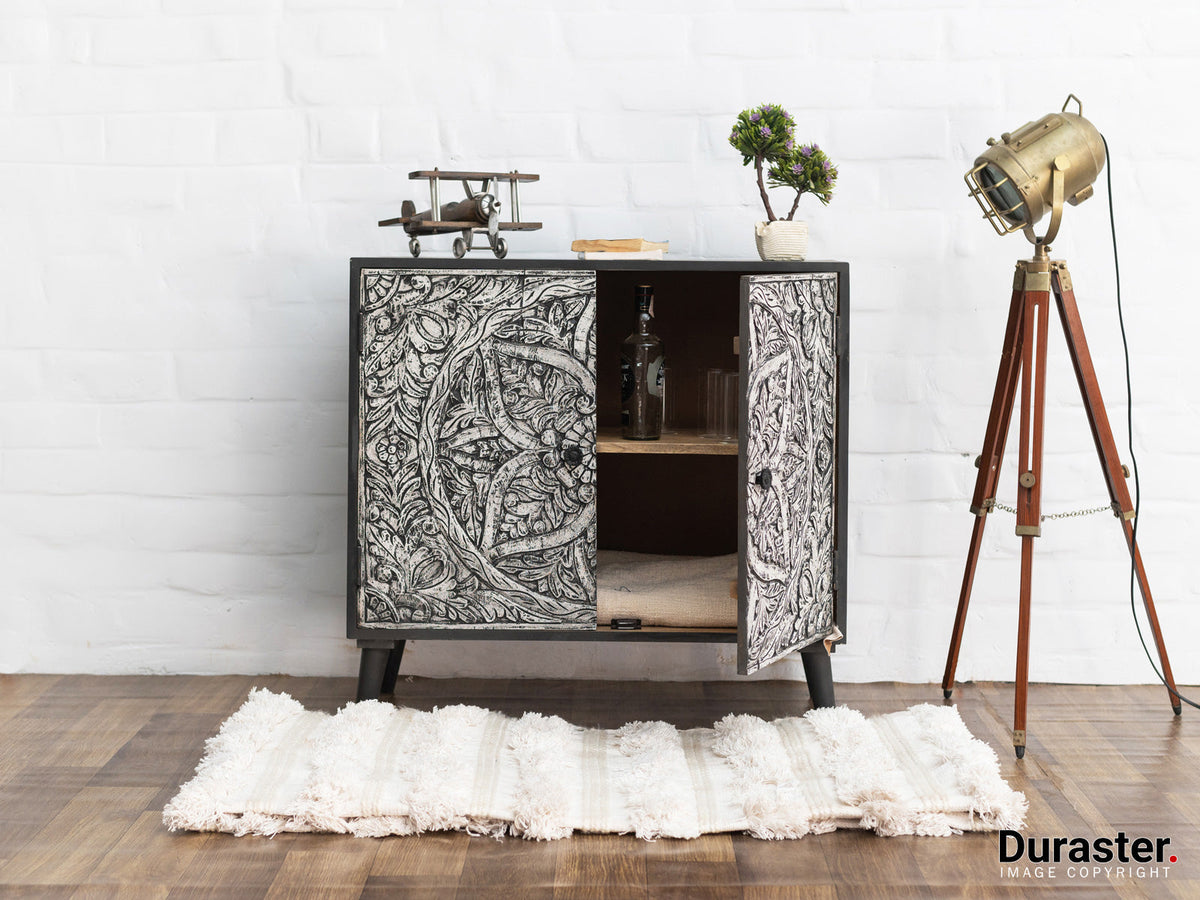 Dudi Furniture Ellora Mango Wood Sideboard Cabinet
