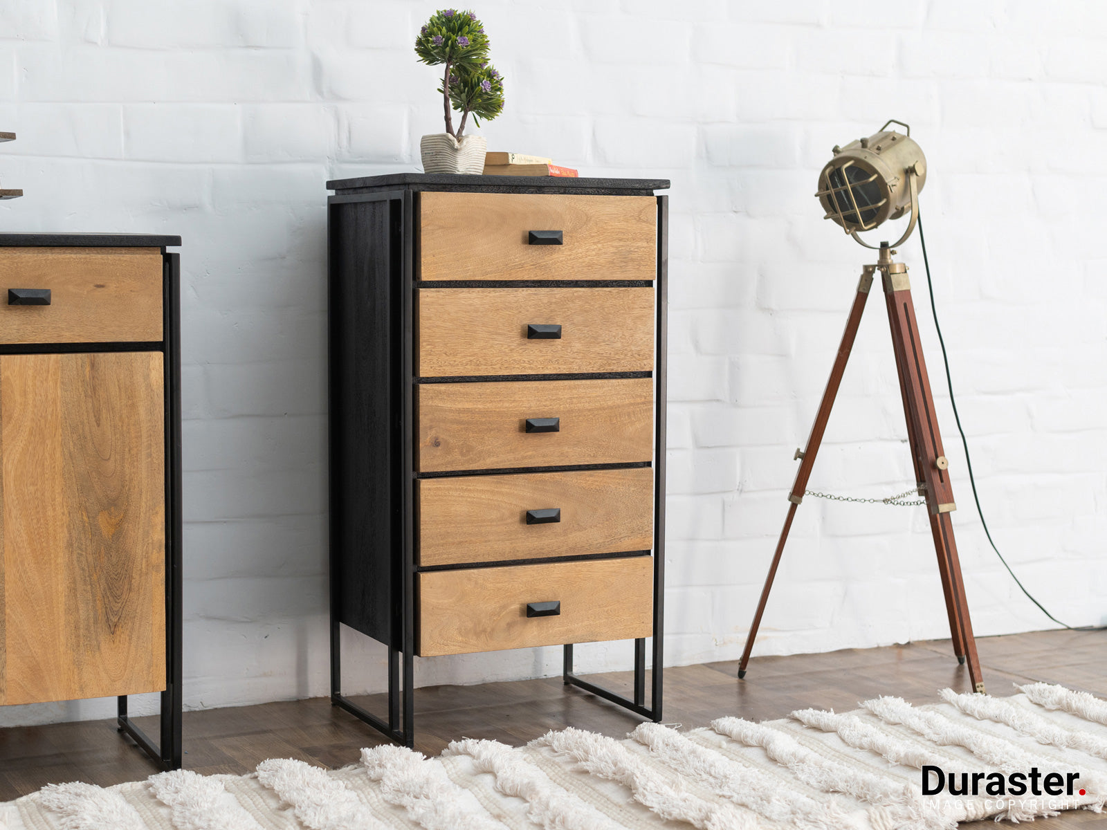 Dudi Furniture El Dorado Mango Wood Chest Of Drawers