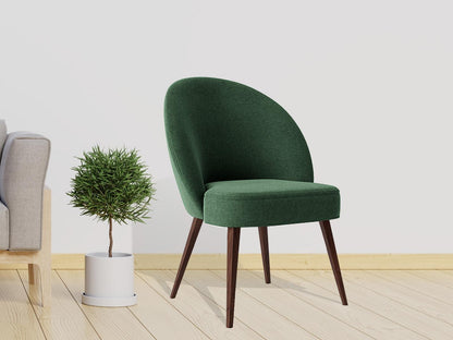 Dudi Furniture Elemantary Solid Wood Fabric Upholstered Chair