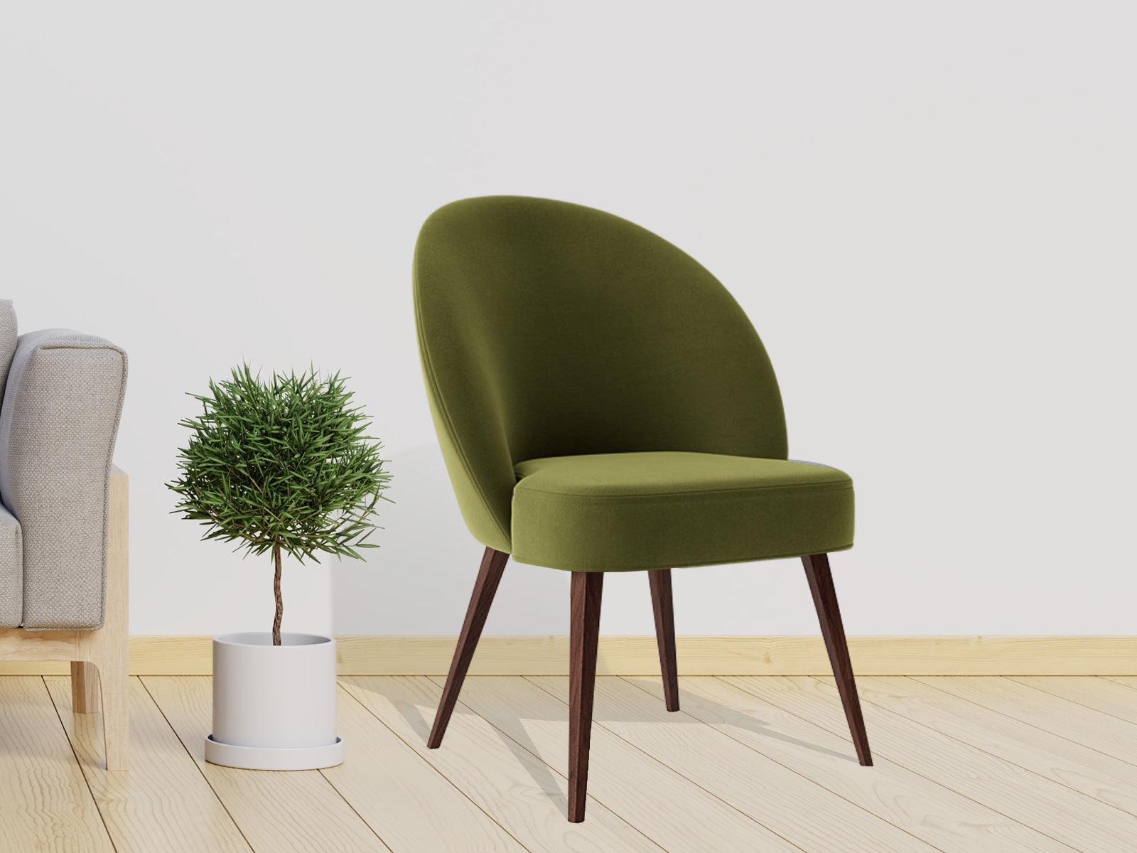 Dudi Furniture Elemantary Solid Wood Fabric Upholstered Chair
