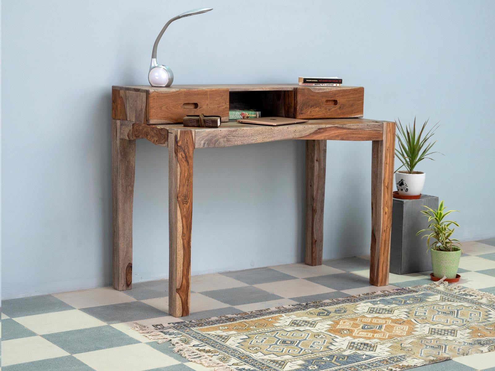 Dudi Furniture Alpaca Modern Study Table with Drawers