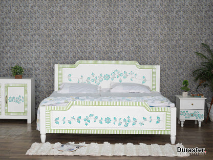 Dudi Furniture Florida Mango Wood Queen Size Bed